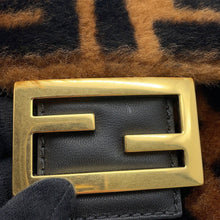 将图像加载到图库查看器中，FENDI Zucca mamma bucket Brown/Black8BR600 Fur Leather
