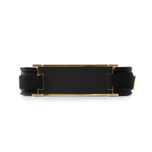 将图像加载到图库查看器中，HERMES Geta Slim Black Epsom
