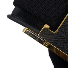 将图像加载到图库查看器中，HERMES Geta Slim Black Epsom
