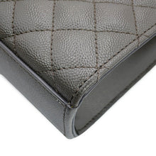 将图像加载到图库查看器中，SAINT LAURENT PARIS Envelope Chain Shoulder Bag Gray487206BOW922034 Leather Size Medium
