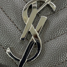 将图像加载到图库查看器中，SAINT LAURENT PARIS Envelope Chain Shoulder Bag Gray487206BOW922034 Leather Size Medium
