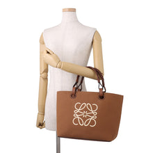 Load image into Gallery viewer, LOEWE Anagram Tote Bag TanA717S72X06 Jacquard Calf Leather Size Small
