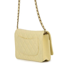 Load image into Gallery viewer, CHANEL Matelasse Classic Chain Wallet YellowAP0250 Caviar Leather
