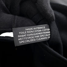 Load image into Gallery viewer, HERMES Valparaiso Black Toile Chevrons Leather Size PM
