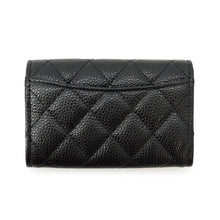 将图像加载到图库查看器中，CHANEL Card Case Matelasse BlackAP0214 Caviar Leather
