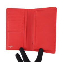 Load image into Gallery viewer, CHANEL Typography Bifold Wallet Cloth Black/Multicolor Leather

