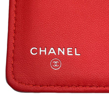 Load image into Gallery viewer, CHANEL Typography Bifold Wallet Cloth Black/Multicolor Leather
