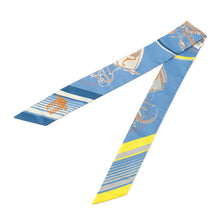 Load image into Gallery viewer, HERMES Twilly sticker EX-LIBRIS Bleu Moyan/Jaune Viff/Orange Silk100%
