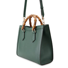 将图像加载到图库查看器中，GUCCI Diana Tote Bag Green853226 Leather Size Medium
