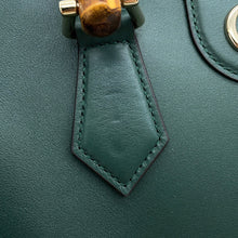 将图像加载到图库查看器中，GUCCI Diana Tote Bag Green853226 Leather Size Medium

