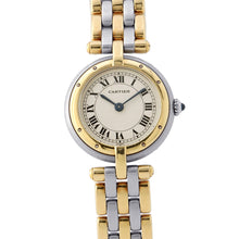 将图像加载到图库查看器中，CARTIER PANTHERE Vendome 3 Row SM W24mm Stainless Steel K18YG Ivory DialW25030B8
