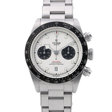 将图像加载到图库查看器中，TUDOR Black Bay Chrono W41mm Stainless Steel White Dial79360N
