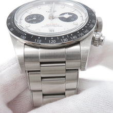 将图像加载到图库查看器中，TUDOR Black Bay Chrono W41mm Stainless Steel White Dial79360N
