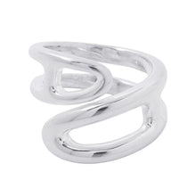 将图像加载到图库查看器中，HERMES Chaine d'Ancre Twist Punk Ring Size PM/51/#11 SV925
