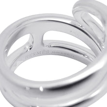 将图像加载到图库查看器中，HERMES Chaine d'Ancre Twist Punk Ring Size PM/51/#11 SV925
