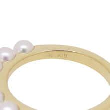 Load image into Gallery viewer, MIKIMOTO Baby Pearl Ring Size Approximately No. 9PR-1426DK 18K Yellow Gold
