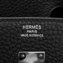 将图像加载到图库查看器中，HERMES Birkin Black Togo Leather Size 25
