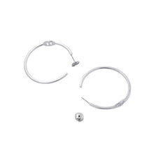 将图像加载到图库查看器中，HERMES Chaine d'Ancre Hoop Earrings Size GM SV925
