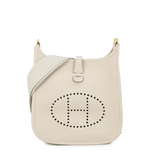 将图像加载到图库查看器中，HERMES Evelyne3 Craie Taurillon Clemence Size 23
