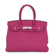 HERMES Birkin Rose Purple Togo Leather Size 30