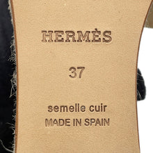 Load image into Gallery viewer, HERMES Espadrilles Elda Beige・Camel Chevre Veroa Size 37
