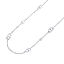 将图像加载到图库查看器中，HERMES Chaine d'Ancre Farandole Necklace Size 80 SV925
