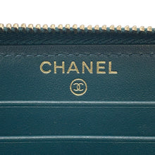 将图像加载到图库查看器中，CHANEL CHANEL 19 Small Zippy Wallet Dark GreenAP0948 Lambskin
