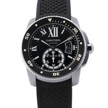 Load image into Gallery viewer, CARTIER Caliber de Cartier Diver W42mm Stainless Steel Rubber Black DialW7100056

