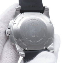 Load image into Gallery viewer, CARTIER Caliber de Cartier Diver W42mm Stainless Steel Rubber Black DialW7100056
