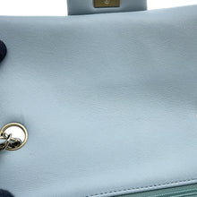 Load image into Gallery viewer, CHANEL Mini Matelasse Single Flap Single Chain Shoulder Bag Light BlueA69900 Lambskin Size 20
