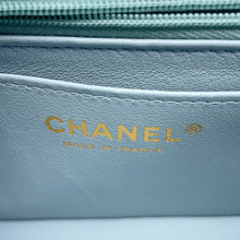 Load image into Gallery viewer, CHANEL Mini Matelasse Single Flap Single Chain Shoulder Bag Light BlueA69900 Lambskin Size 20
