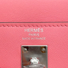 将图像加载到图库查看器中，HERMES Kelly Retourne Rose Azalee Swift Leather Size 25
