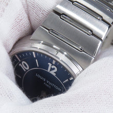 将图像加载到图库查看器中，LOUIS VUITTON Tambour Automatic Steel Blue W40mm Stainless Steel Blue DialW1ST20
