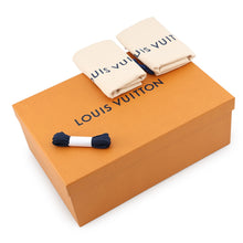 将图像加载到图库查看器中，LOUIS VUITTON LV x The Darjeeling Limited Edition LV Trainer Sneakers Blue/Multicolor1AJTN4 Denim Size 9
