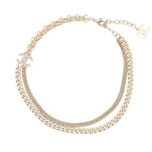 Load image into Gallery viewer, CHANEL CC Logo ChainNecklaceABG553 B21075 Metal Rhinestone
