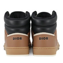 将图像加载到图库查看器中，Dior B27 High-Top Sneakers Beige/Brown3SH133ZIR Canvas Leather Size 41
