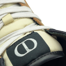 将图像加载到图库查看器中，Dior B27 High-Top Sneakers Beige/Brown3SH133ZIR Canvas Leather Size 41

