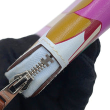 将图像加载到图库查看器中，HERMES Azap Long Silk In La Patisserie Française Blue Brum Swift Leather
