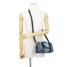 将图像加载到图库查看器中，Dior Dior Groove 20 BlueM1364UDCE_M49E Denim Leather Size Small
