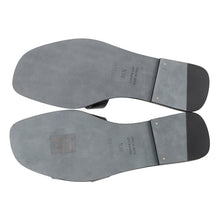 将图像加载到图库查看器中，HERMES Oran Sandals Black Box Calf Leather Size 36 1/2

