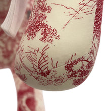 Load image into Gallery viewer, Dior Baby Dior Toile de Jouy Animal Plush Toy White/Red Cotton
