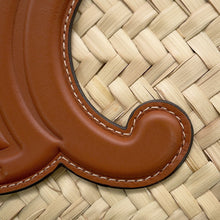 Load image into Gallery viewer, CELINE Classic Panier Beige/Brown Raffia Leather
