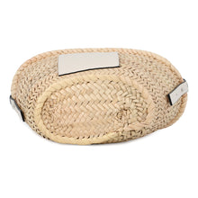 Load image into Gallery viewer, LOEWE Drawstring bucket bag Natural/WhiteA223222X01 Raffia Leather Size Mini
