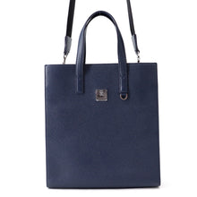 Load image into Gallery viewer, MCM 2WAYBag Navy Leather
