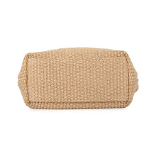 Load image into Gallery viewer, JIMMY CHOO 2WAY Mini Bag Beige Raffia Leather
