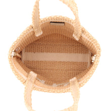 Load image into Gallery viewer, JIMMY CHOO 2WAY Mini Bag Beige Raffia Leather
