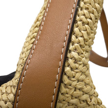 Load image into Gallery viewer, MONCLER 2-Way Bag, Basket Bag, Backpack Beige/Brown Raffia Nylon
