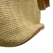 Load image into Gallery viewer, MONCLER 2-Way Bag, Basket Bag, Backpack Beige/Brown Raffia Nylon
