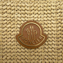 Load image into Gallery viewer, MONCLER 2-Way Bag, Basket Bag, Backpack Beige/Brown Raffia Nylon
