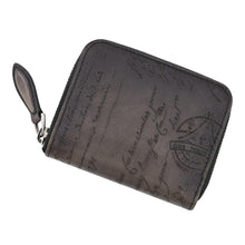 Load image into Gallery viewer, Berluti Calligraphy Wapa Coin purse Black Venice Calf Leather
